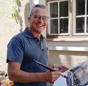 Herbert Gaschnig liebt die Malerei seit seiner Schulzeit.
