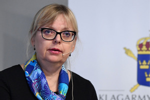 Die stellvertretende Generalstaatsanwältin Eva-Marie Persson trat am Dienstag vor die Presse.