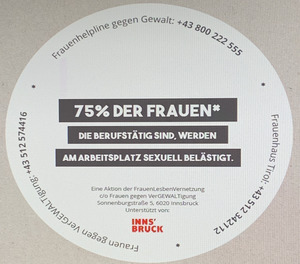 Einer der Bierdeckel, die in 20 Innsbrucker Lokalen verteilt werden.