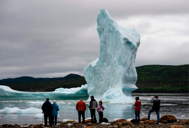 King's Point in Neufundland, Kanada: Der Eisberg ist beim Schmelzen.