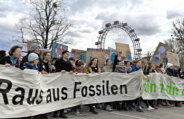 "Raus aus Fossilien, rein in die Zukunft" lautete das Motto in Wien.